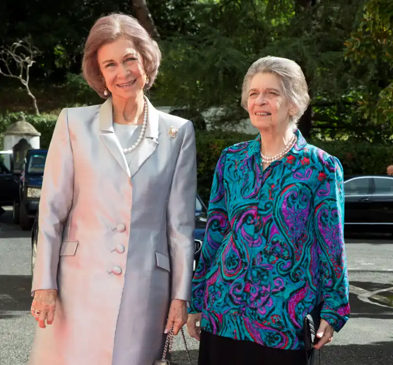 La Reina Sofía junto a su hermana, Irene de Grecia, en una foto tomada en el año 2016
