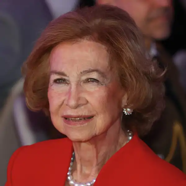 La Reina Sofía durante la entrega del Premio Internacional Príncipe Talal para el Desarrollo Humano celebrado en Madrid. 