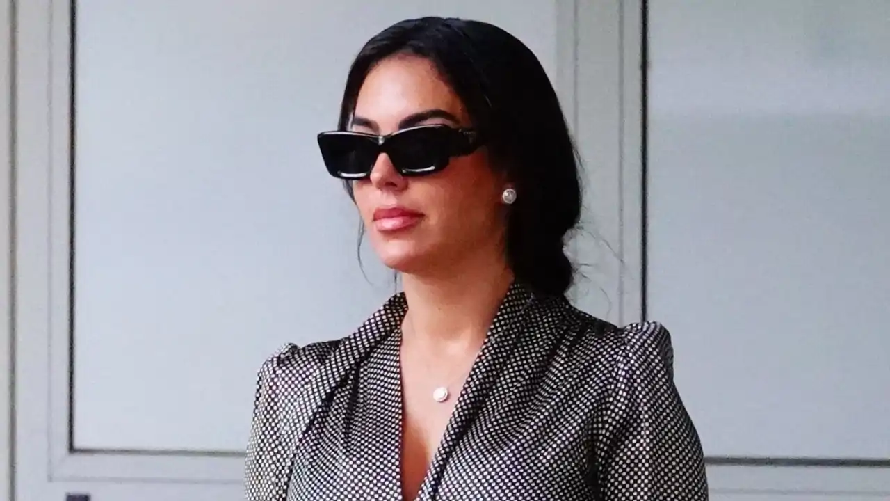 Georgina Rodríguez a su llegada en Venecia