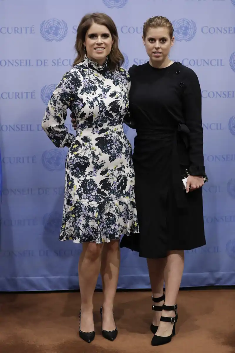 Las princesas Beatriz y Eugenia de York, juntas en un evento en 2018.