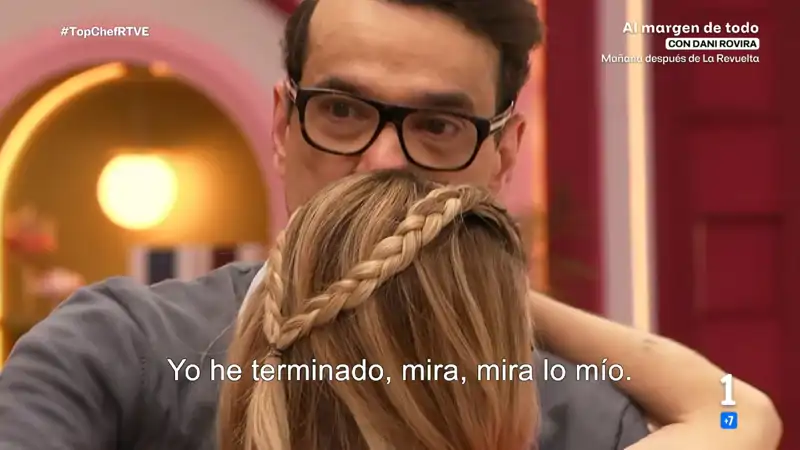 Natalia y Luis se rompen durante la prueba.