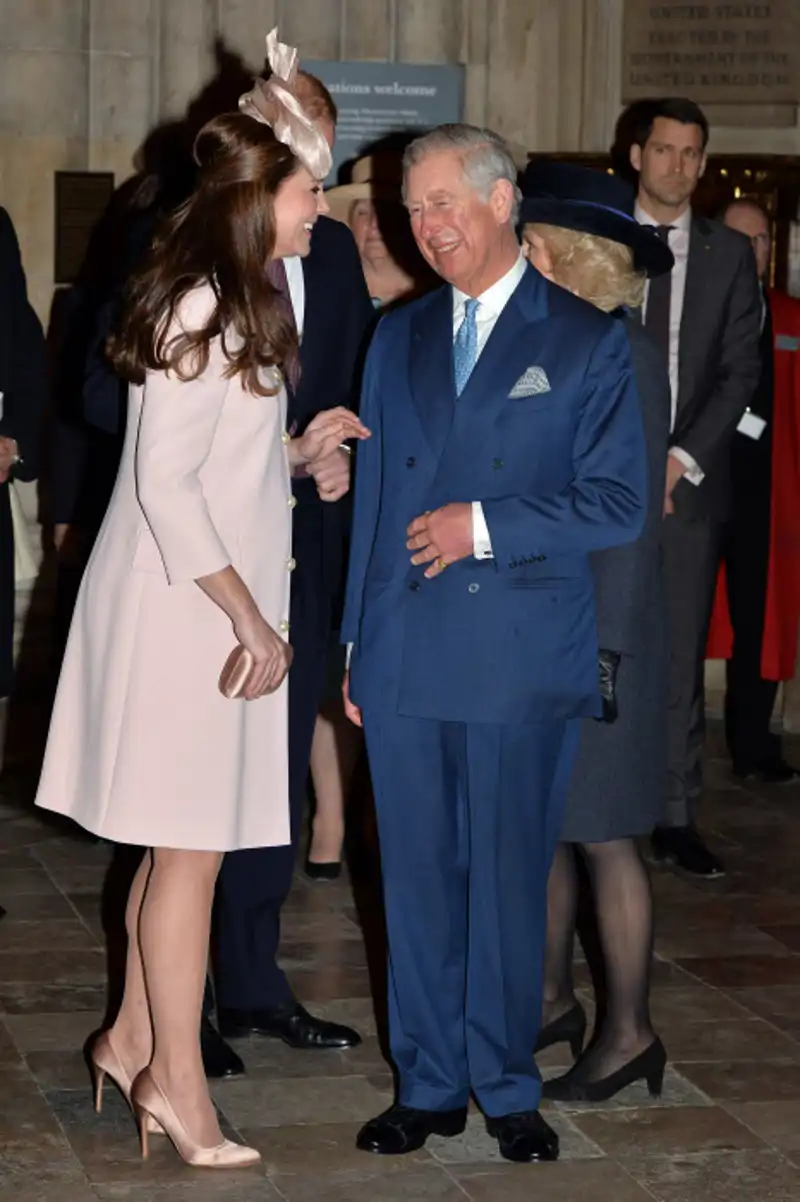 Kate Middleton y el Rey Carlos, entonces Príncipe, en el Día de la Commonwealth del año 2015