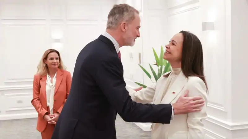 El Rey Felipe con María Corina Machado