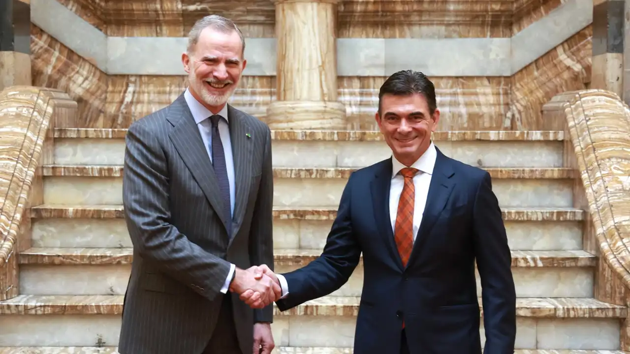 El Rey Felipe y Rodrigo Paz en Bolivia