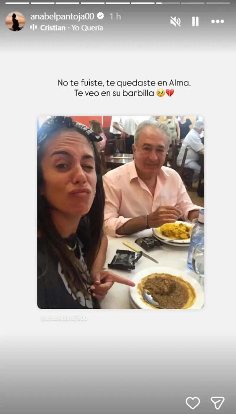 Anabel Pantoja recuerda a su padre, Bernardo Pantoja, con motivo del Día del Padre