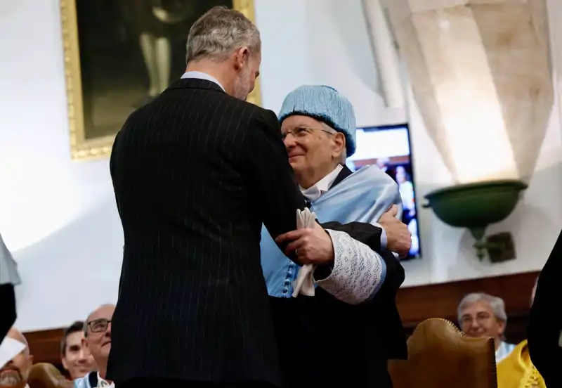 El Rey Felipe junto a Sergio Mattarella 