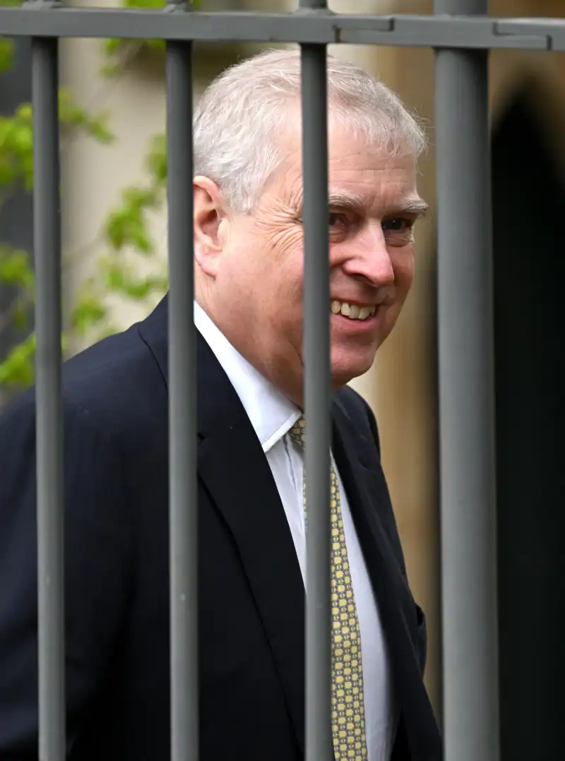 El príncipe Andrés durante la misa del Domingo de Pascua en Windsor, Inglaterra, celebrada el 31 de marzo de 2024.