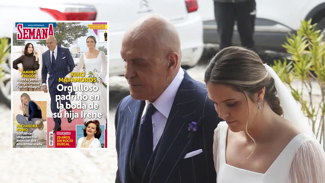 Kiko Matamoros ejerce de orgulloso padrino en la boda de su hija Irene