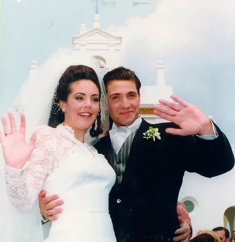 Rocío Carrasco y Antonio David Flores el día de su boda