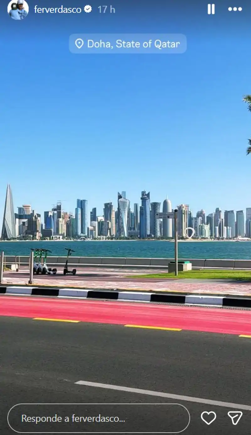 Fernando Verdasco ha compartido una imagen de Doha, confirmando así su regreso tras varias semanas en España. 