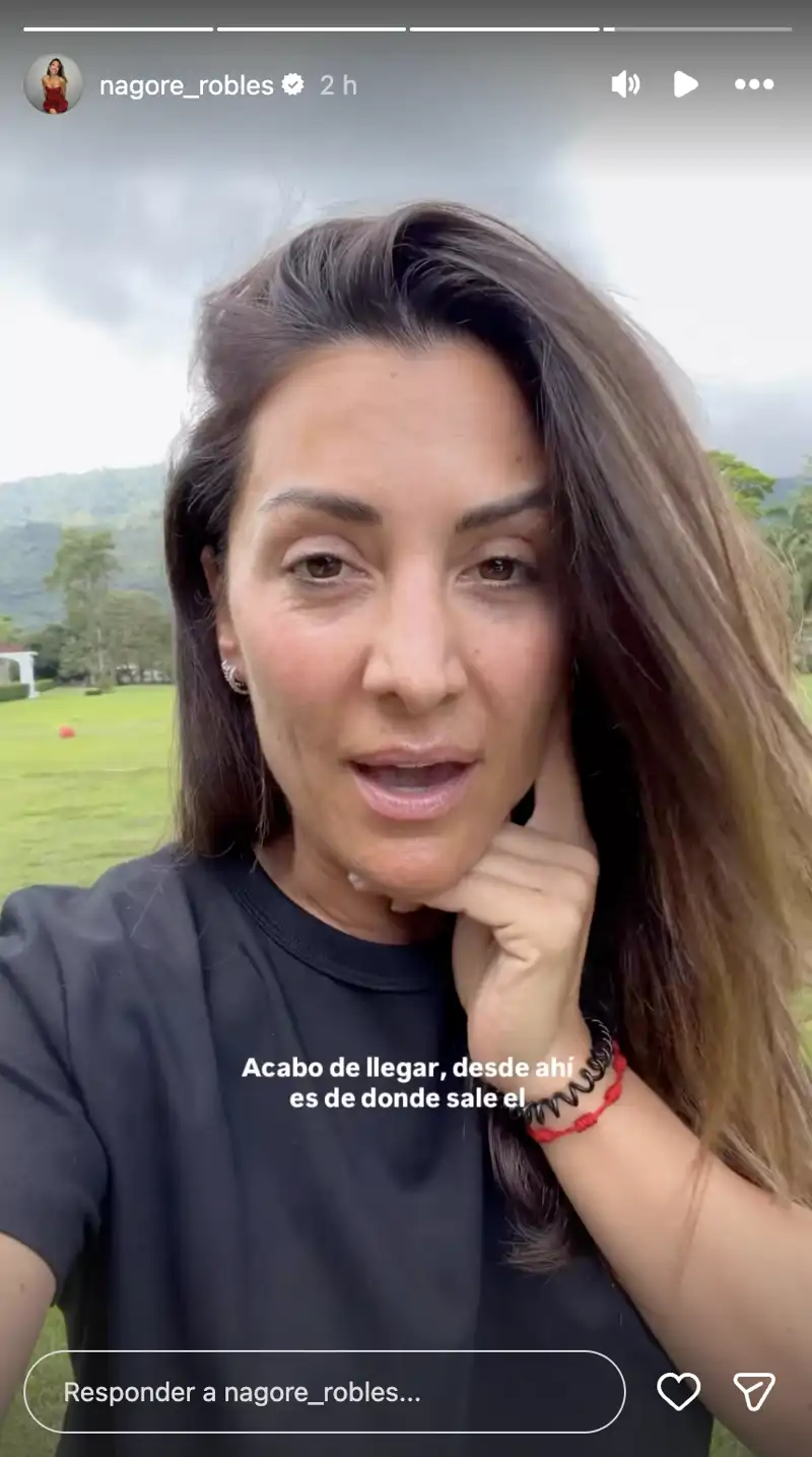 Nagore Robles, a punto de subirse al temido helicóptero de 'Supervivientes'