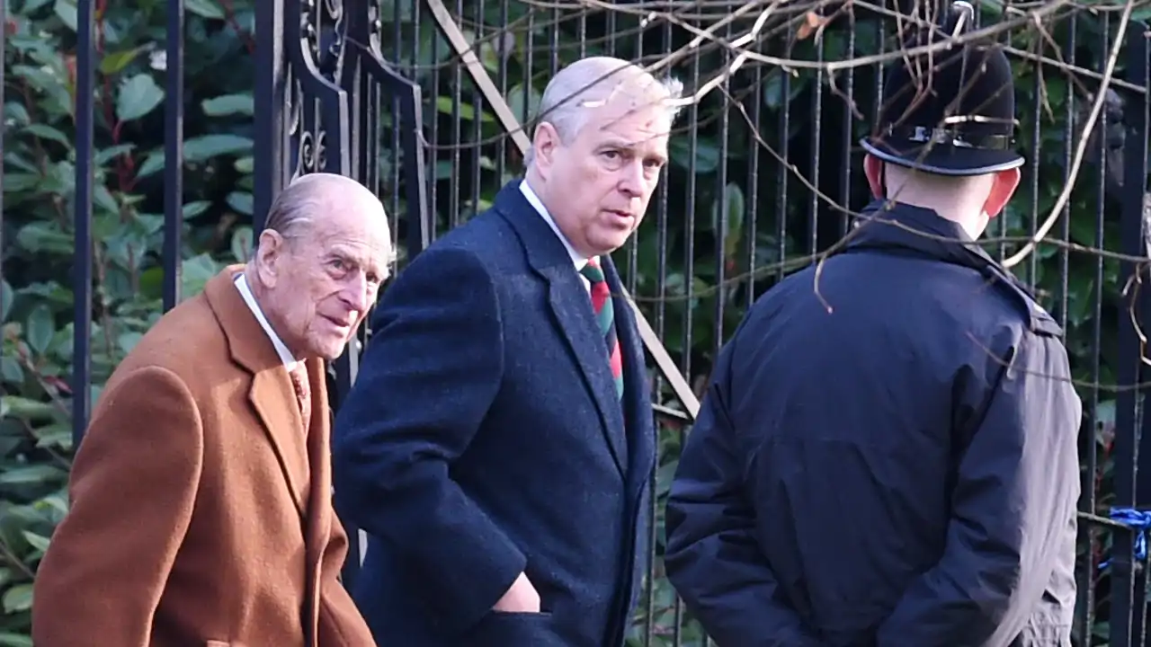 Andrés y su padre, Felipe de Edimburgo