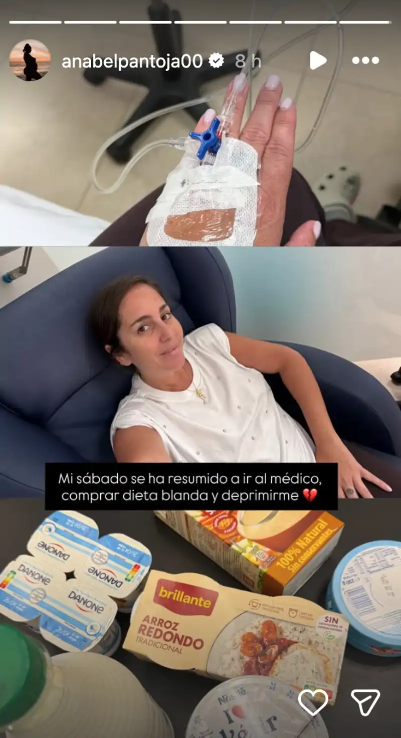 Anabel Pantoja en el hospital