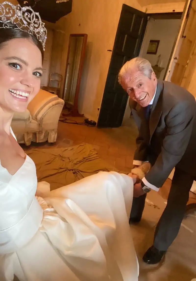 Isabelle Junot y su padre Philippe Junot.