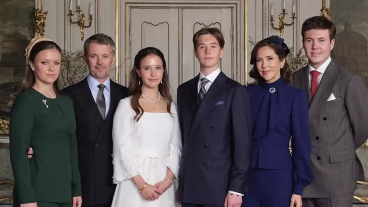 La Familia Real danesa, en los retratos oficiales tras la Confirmación de Vincent y Josephine
