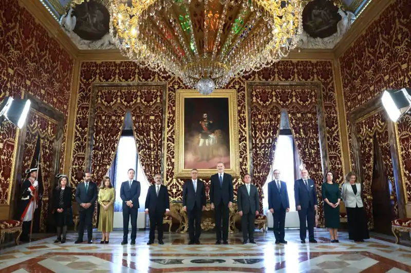 El Rey Felipe y el presidente de Portugal 