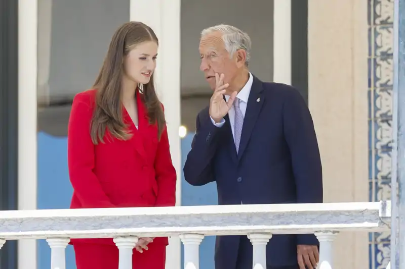La Princesa Leonor y Marcelo Rebelo de Sousa