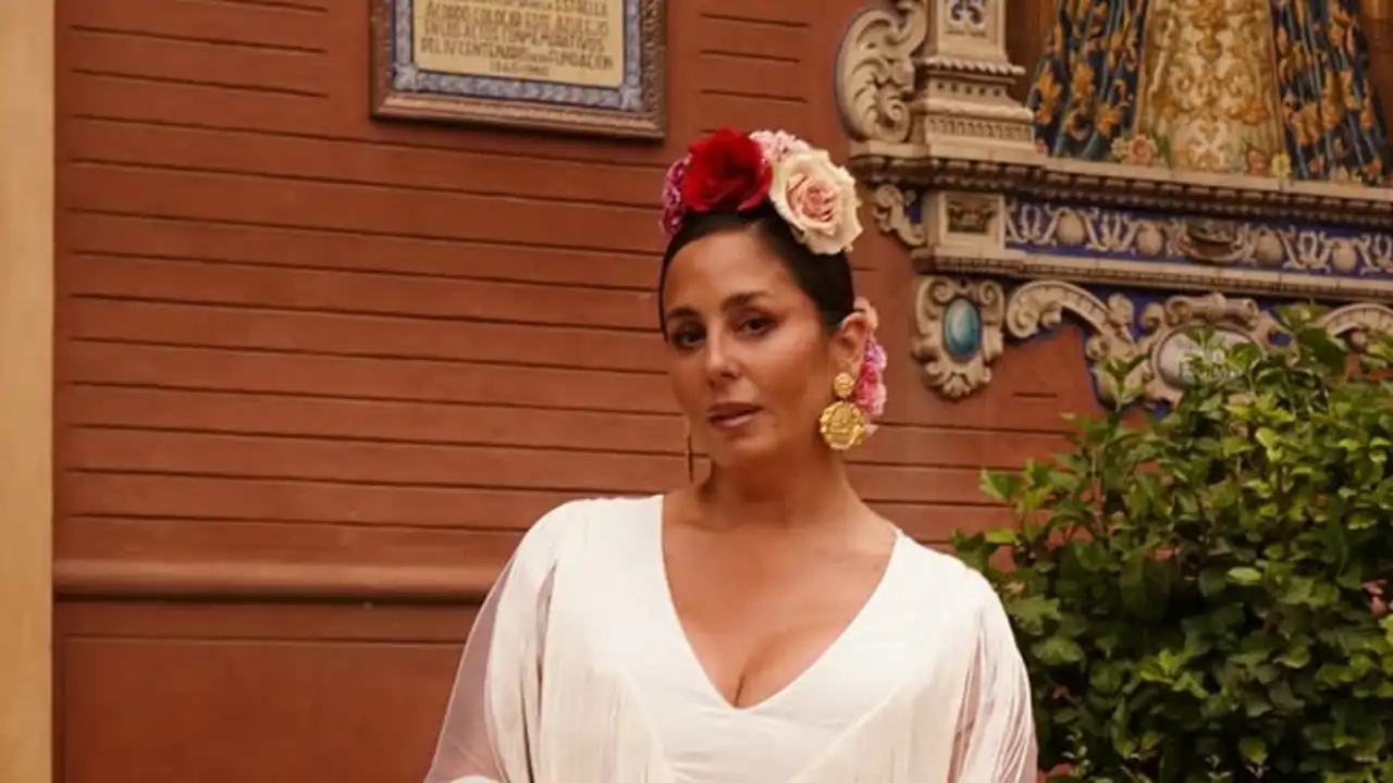 Anabel Pantoja se viste de novia junto a su hija en la Feria de Abril:  “Primera vez juntas”