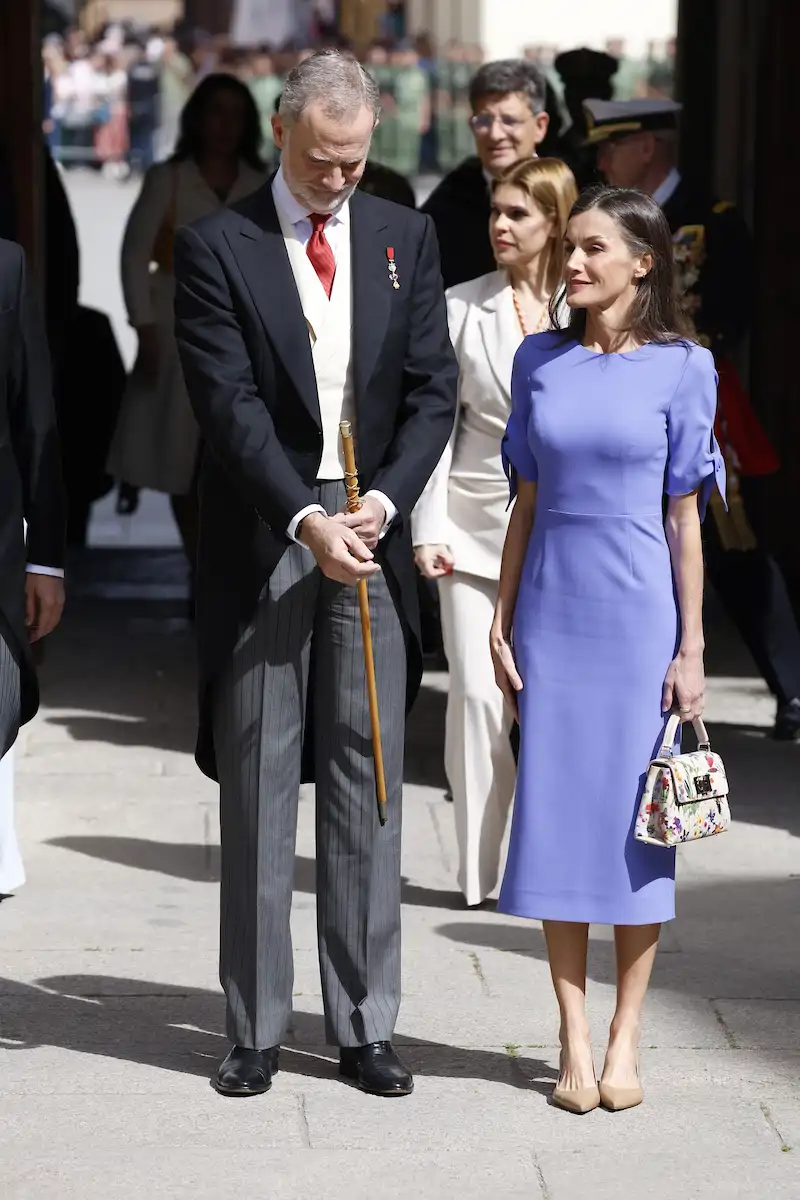 El último look de la Reina Letizia en el Premio Cervantes 2025: bolso de Furla y vestido de Carolina Herrera