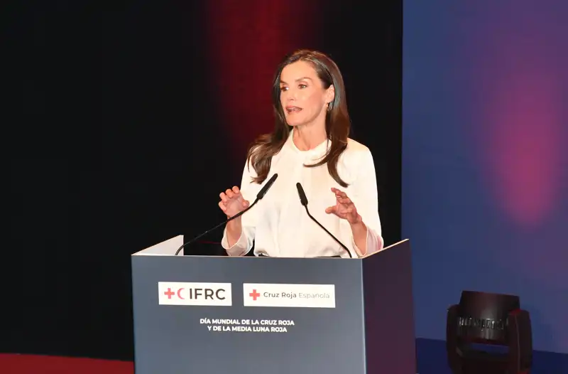 La Reina Letizia en un acto por la Cruz Roja