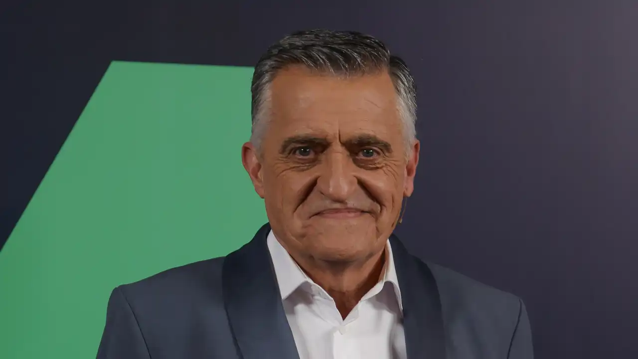 El Gran Wyoming durante un photocall de La Sexta, donde trabaja desde hace 20 años, al frente del programa El Intermedio. 