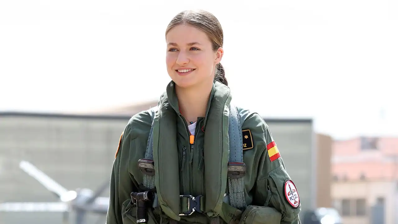 La princesa Leonor durante actos oficiales relacionados con su formación militar