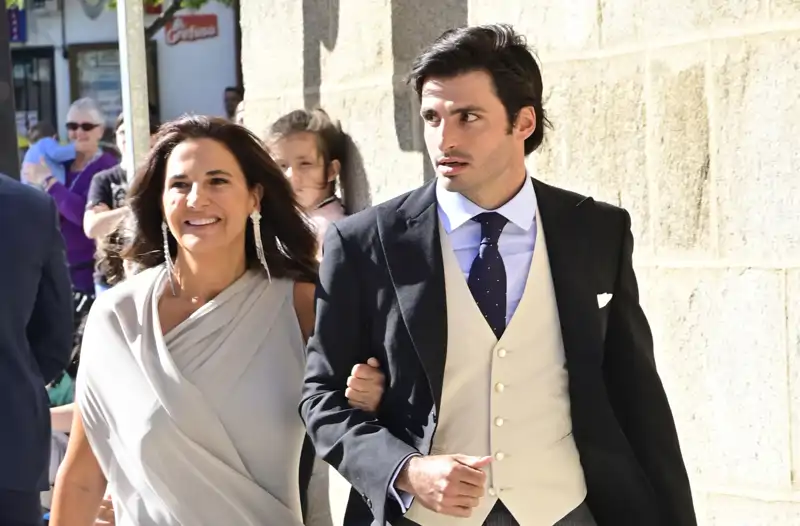 Carlos Sainz Jr y su madre