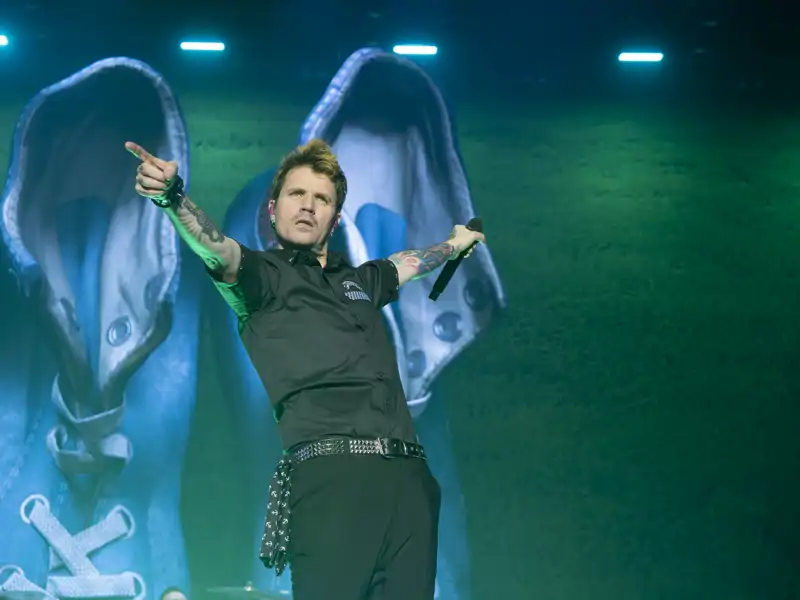 El cantante, Dani Martín, durante uno de sus conciertos, el pasado mes de mayo, en Zaragoza. 