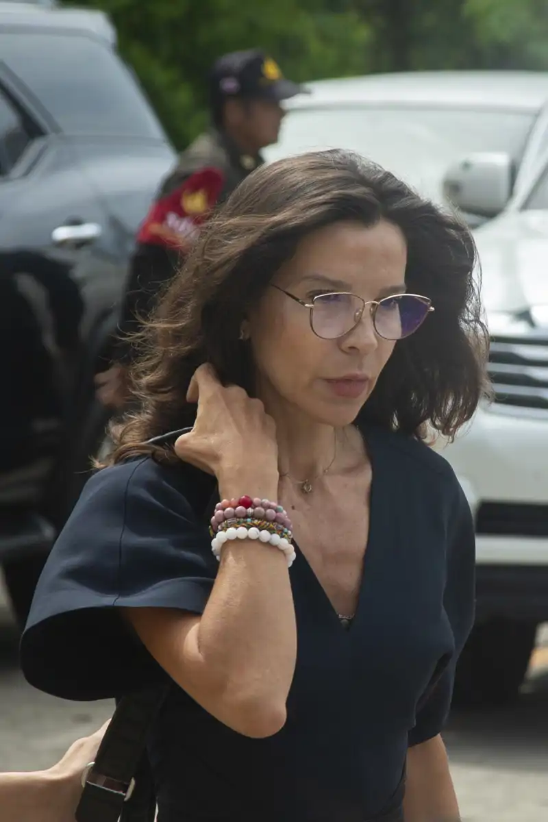 Silvia Bronchalo durante el juicio de Daniel Sancho en Tailandia en agosto de 2024