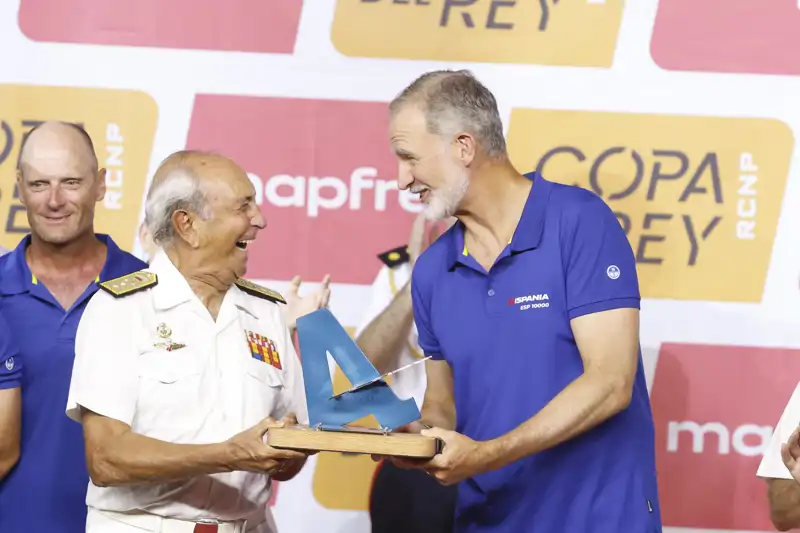 El Rey Felipe en los premios de la Copa del Rey Mapfre de Vela