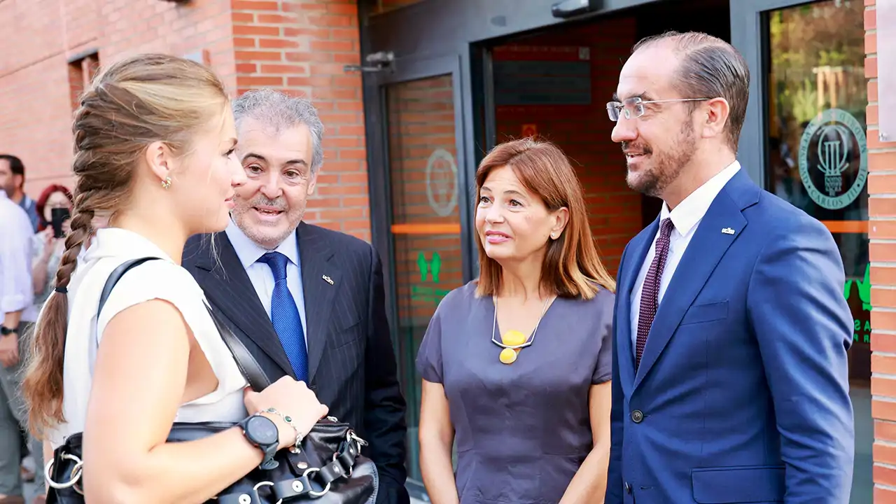 La Princesa Leonor junto al rector y otros rostros de la UC3M