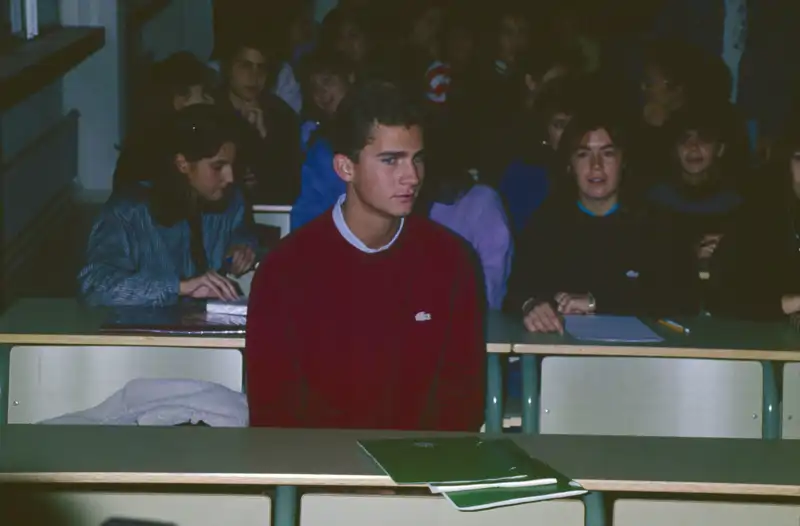 Felipe en la Universidad Autónoma de Madrid.