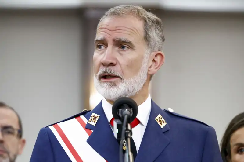 Felipe VI cancela el brindis de la Academia del Aire in extremis por los incendios de Almería