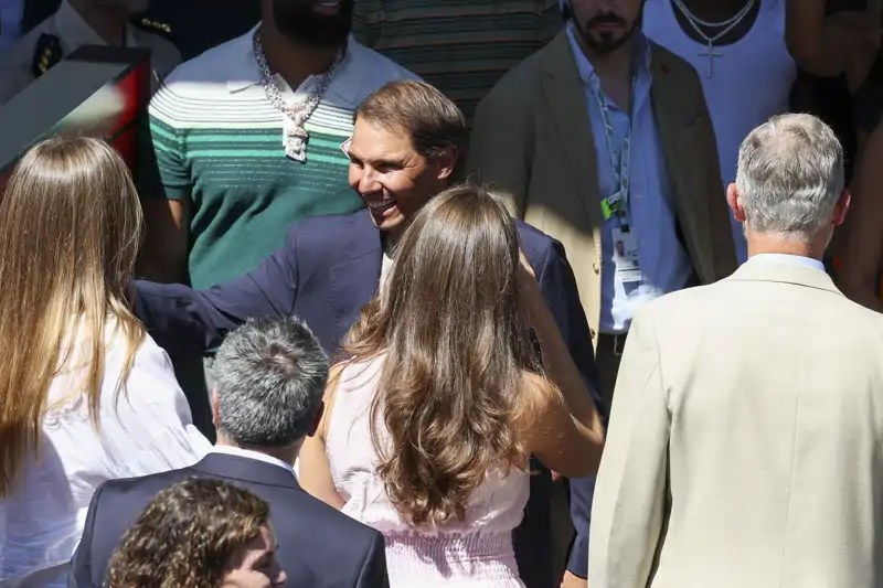 Rafa Nadal, muy cómplice con la Familia Real en Madring