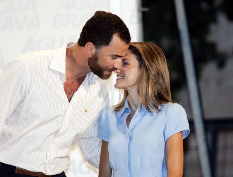 Los Reyes Felipe y Letizia durante el verano de 2004 en Mallorca