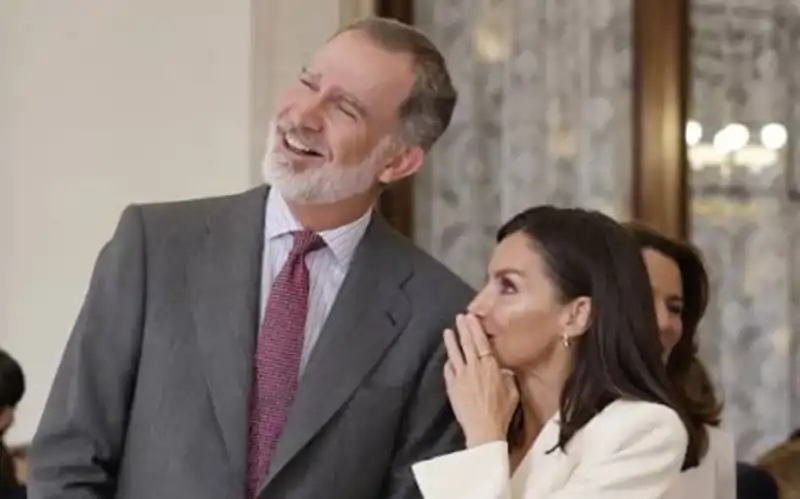 Los Reyes durante un acto.