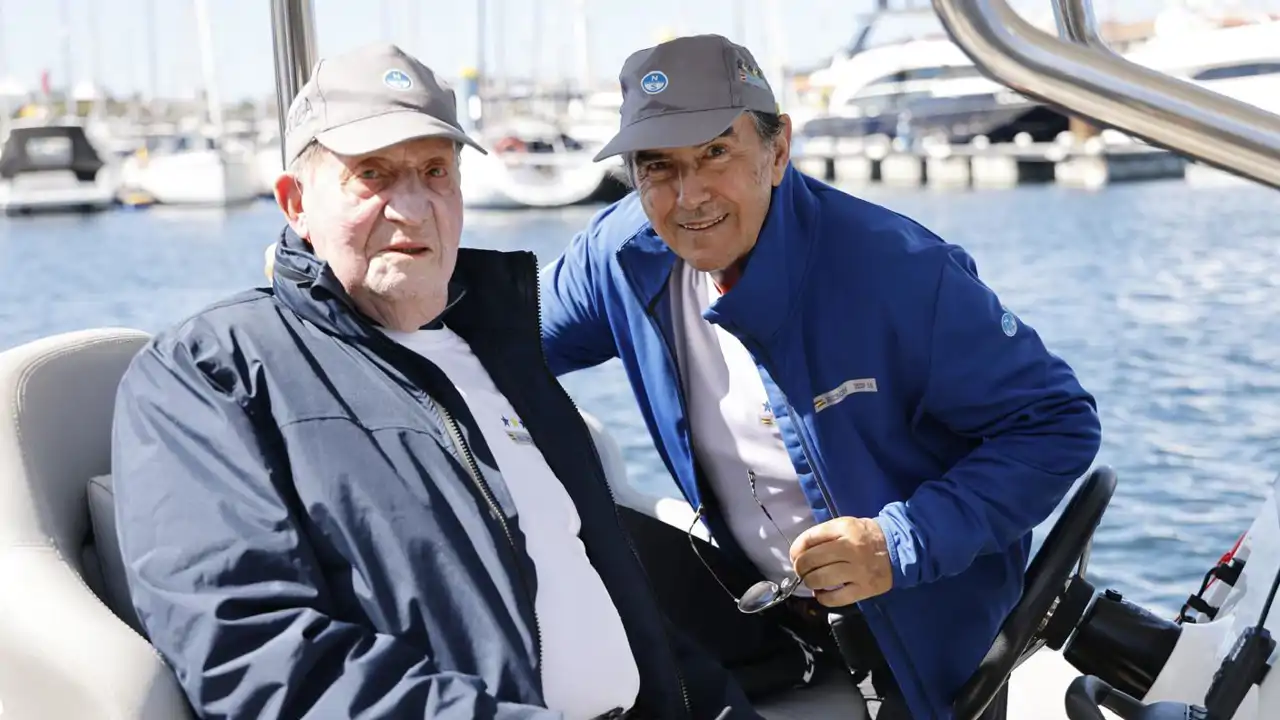 El Rey Juan Carlos, en las regatas de Sanxenxo en septiembre de 2026.