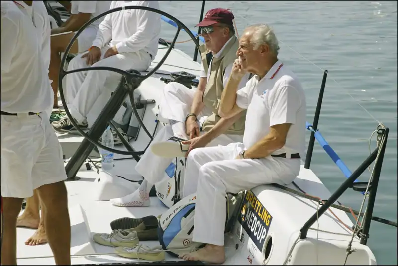 El Rey Juan Carlos y Josep Cusí, en una fotografía de archivo.