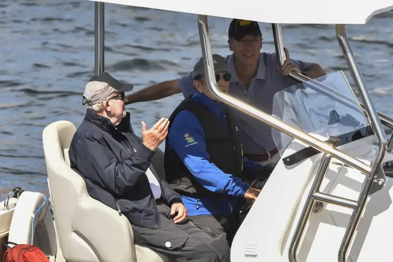El Rey Juan Carlos, en las regatas de Sanxenxo en septiembre de 2026.