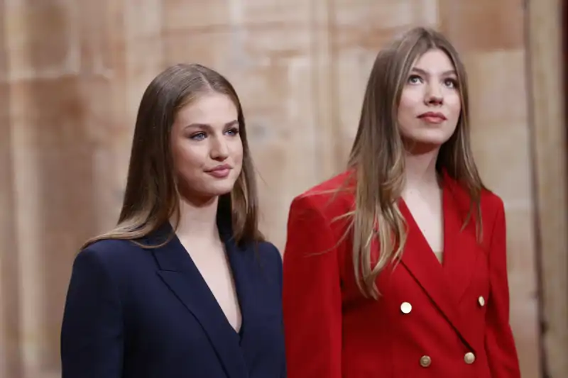 La Princesa Leonor y la Infanta Sofía durante uno de los actos de los Premios Princesa de Asturias en Oviedo