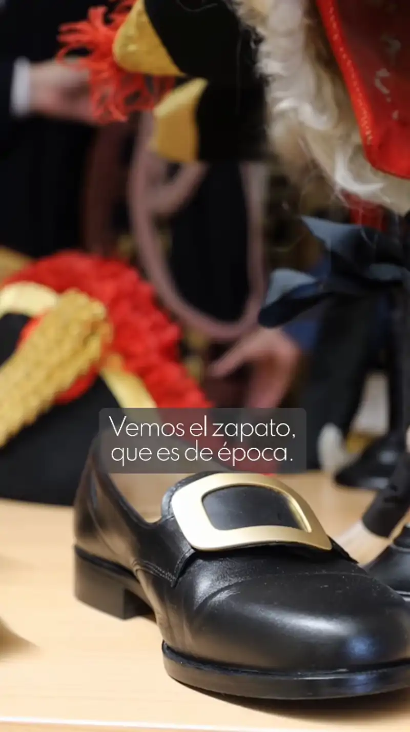 Los zapatos de los uniformes del Palacio Real