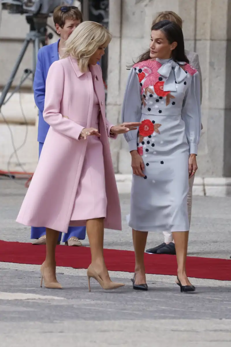 La Reina Letizia y Brigitte Macron