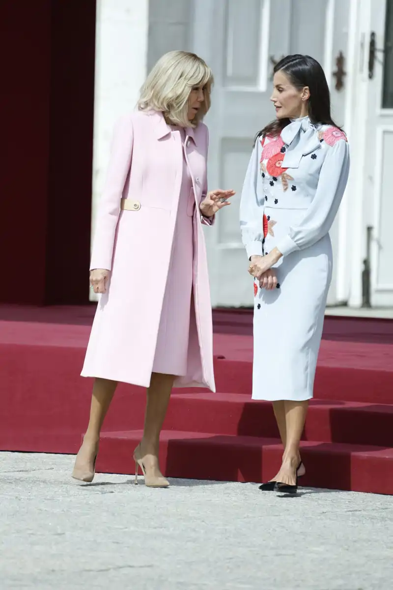 La Reina Letizia y Brigitte Macron