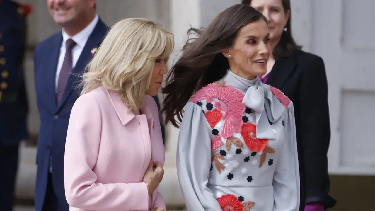 La Reina Letizia y Brigitte Macron