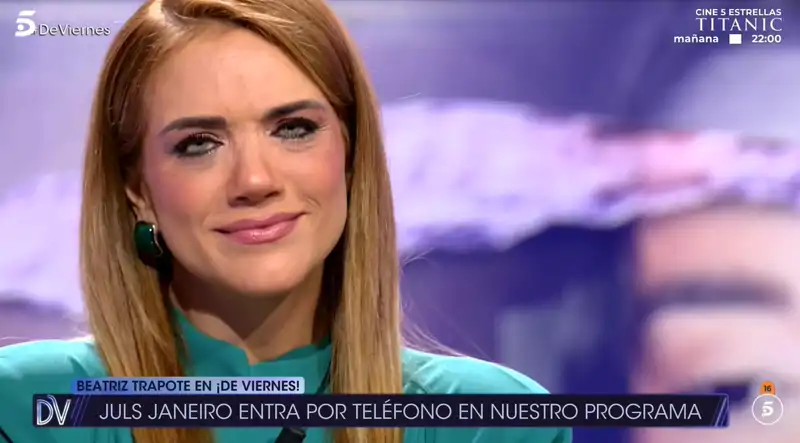 Beatriz Trapote, muy emocionada en '¡De Viernes!'
