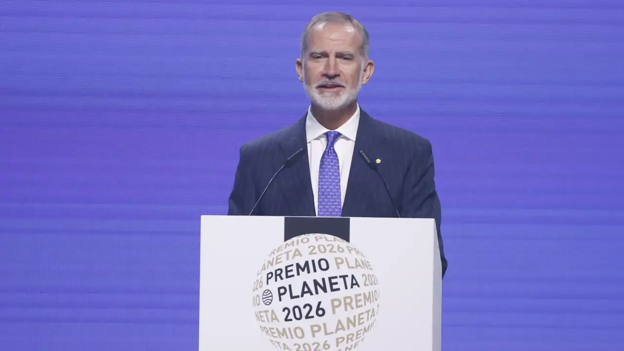 El Rey Felipe VI da un discurso en los Premios Planeta 2026