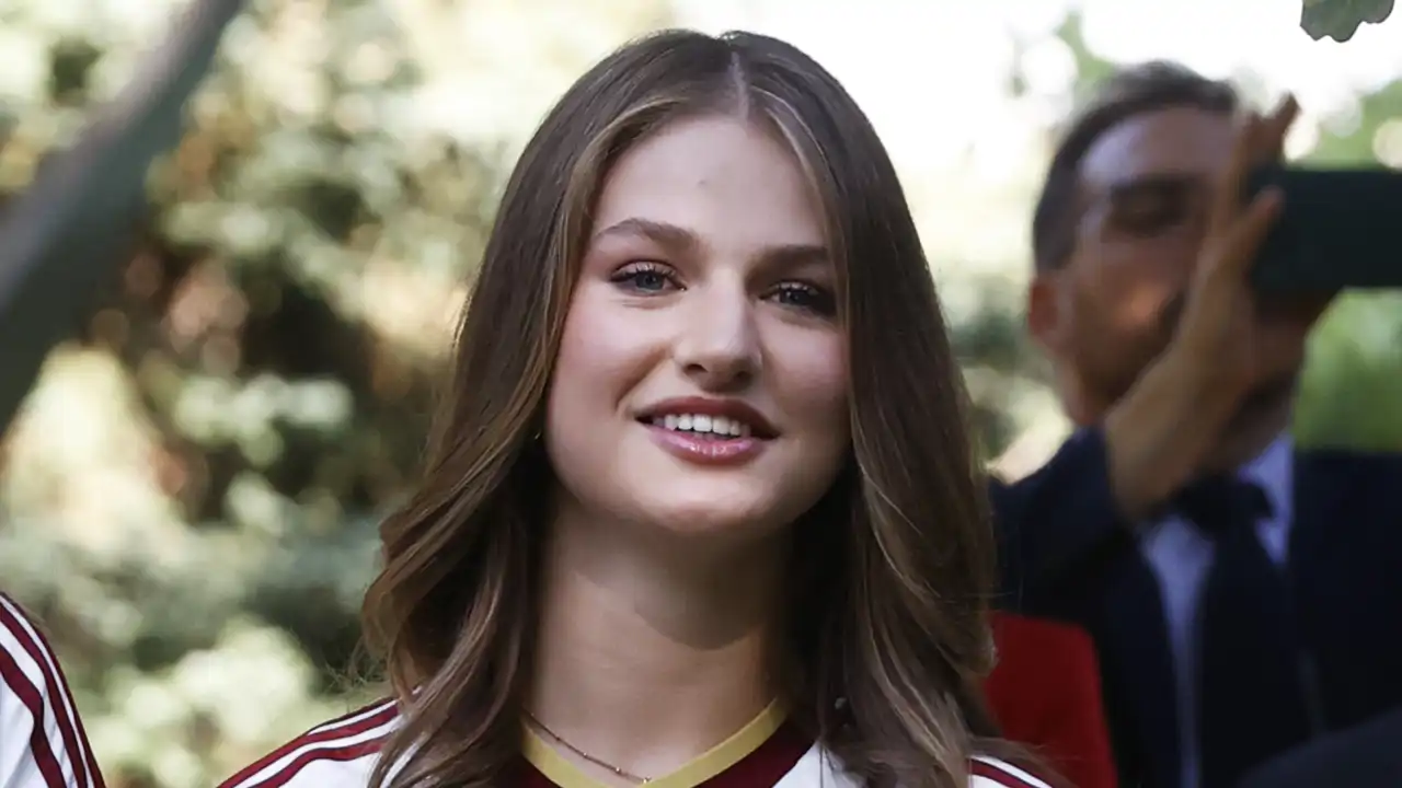 La Princesa Leonor, muy sonriente celebrando el Mundial de España