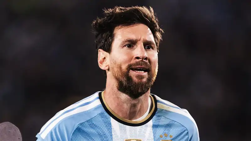 Leo Messi en un partido con la Selección de Argentina