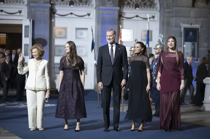 La Familia Real al completo en los Premios Princesa de Asturias 2025.