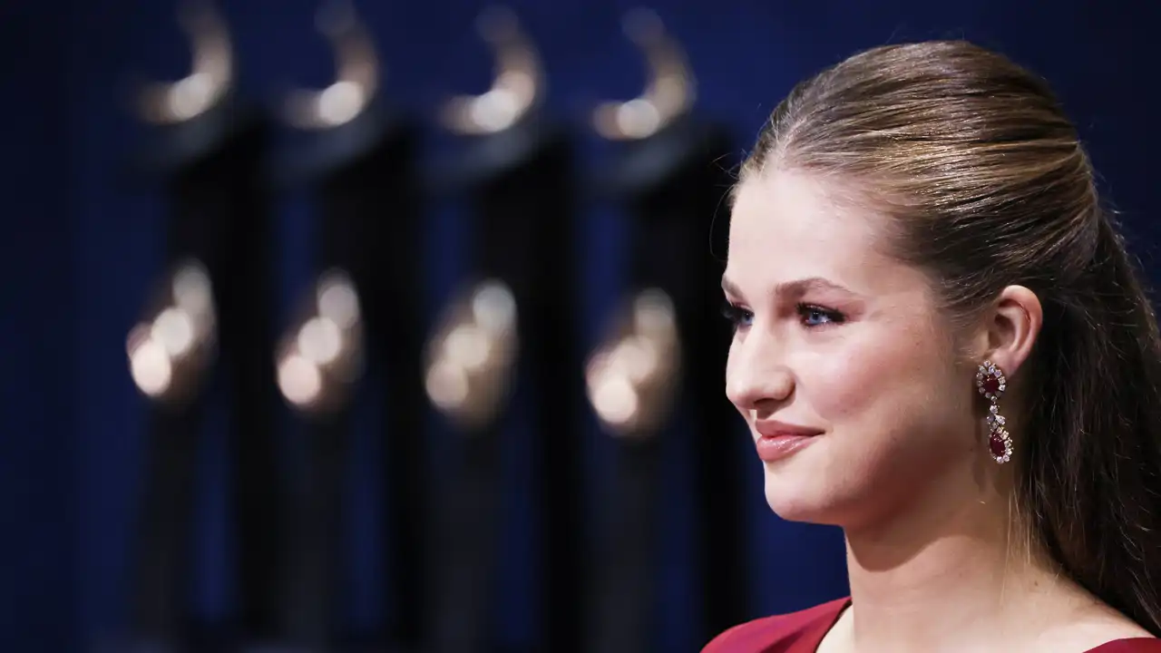 La Princesa Leonor durante su discurso en el Teatro Campoamor este octubre 2026